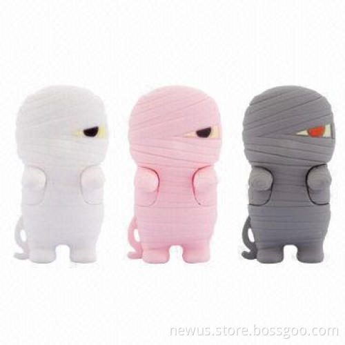 Cartoon USB Flash Drives with 128MB to 32GB Memory Capacity, CE, FCC and RoHS Marks
